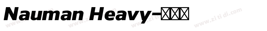 Nauman Heavy字体转换